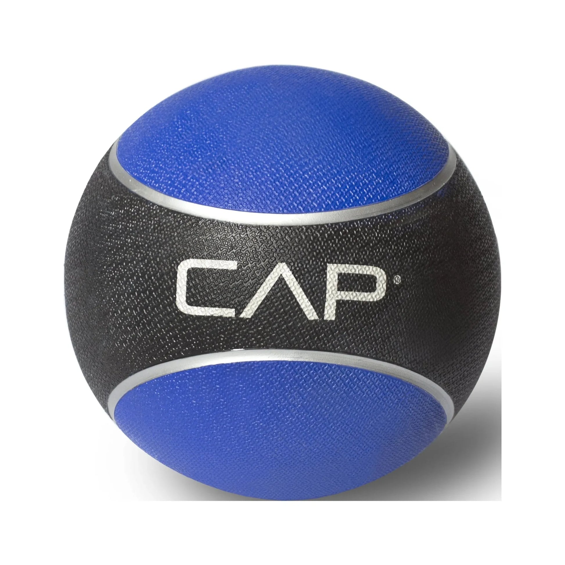 6 pound rubber exercise ball with a unique textured grip surface for better control, stability & fitness, latex free