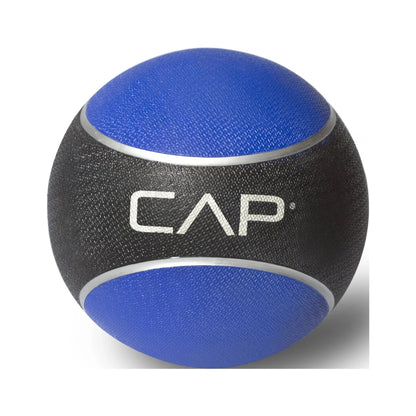 6 pound rubber exercise ball with a unique textured grip surface for better control, stability & fitness, latex free