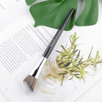 Pro Angled Blush Powder Blusher Makeup Brushes Shadow Make up Brush with Synthetic Hair Wood Handle Soft Blending
