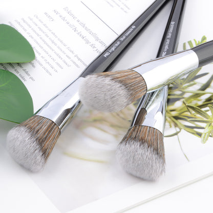 Pro Angled Blush Powder Blusher Makeup Brushes Shadow Make up Brush with Synthetic Hair Wood Handle Soft Blending