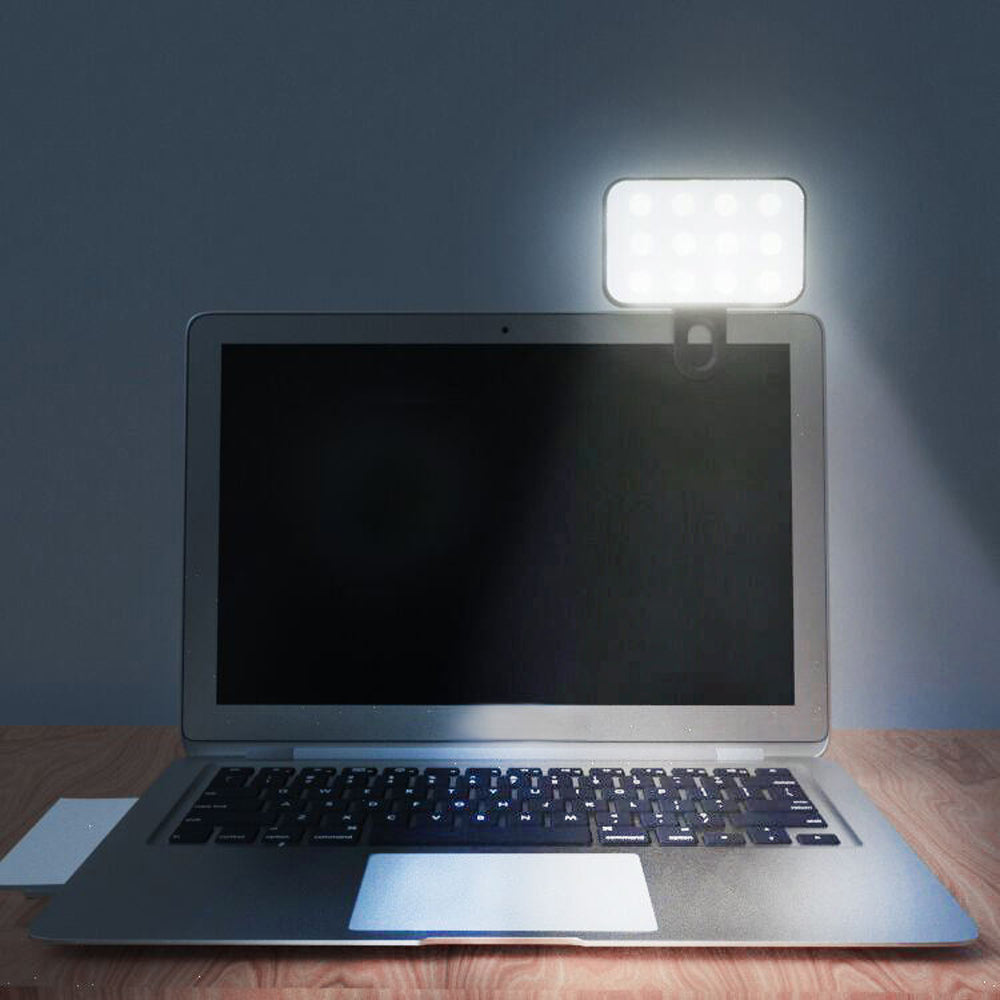 Portable Mini Selfie Fill Light New 3 Modes Adjustable Brightness Rechargeable Clip On Light For Mobile Phone Computer