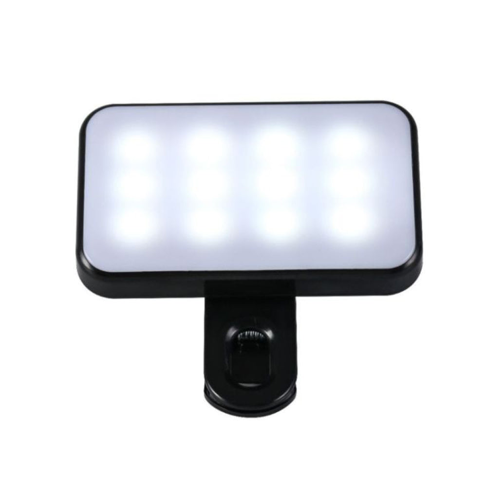 Portable Mini Selfie Fill Light New 3 Modes Adjustable Brightness Rechargeable Clip On Light For Mobile Phone Computer