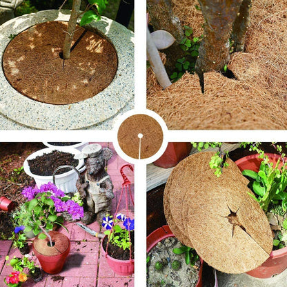 Natural Coconut Fiber Tree Mulch Mat Cover Protector Flower Pot Disc Pad Weed Control Moisture Rete 4