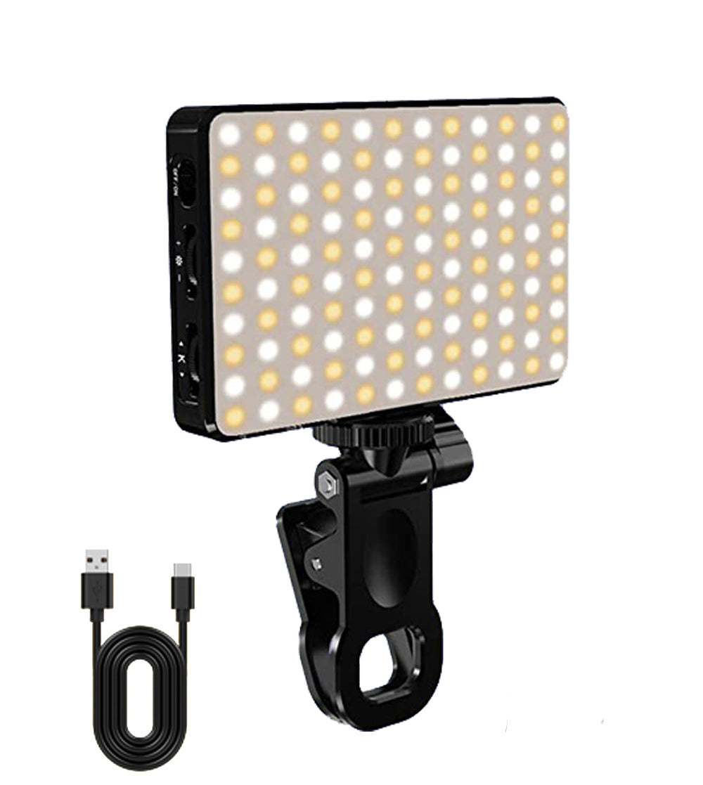 LED Selfie Light 120 LEDs Rechargeable Clip Light With 3 Light Modes Ring Light For Phone IPad Lapt 6
