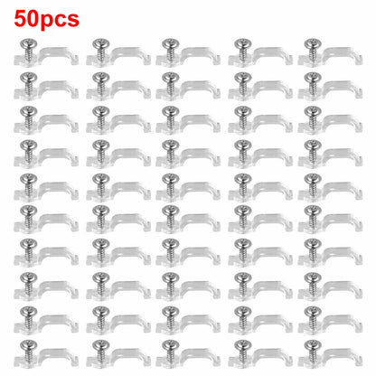 LED Strip Fixing Clips Light Holder With Screws Fixator Mount Clips For 5050 LED Strip Bar Cable Cl 4