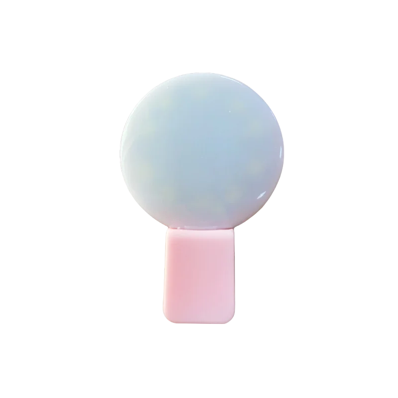 ClipOn Circle Light With Adjustable Brightness LED Selfie Ring Light For Phone Portable USB Recharg 6
