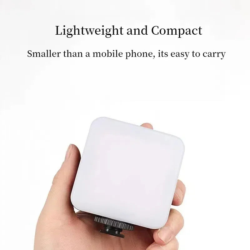 Portable Mini Clipon Fill Light For Mobile Video Light Photography Camera Multipurpose USB Charging