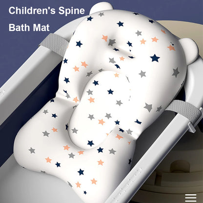 Newborn Baby Bath Cushion Seat Floating Bathing Pillow, Anti Slip Baby Bath Support Pillow for Newborn
