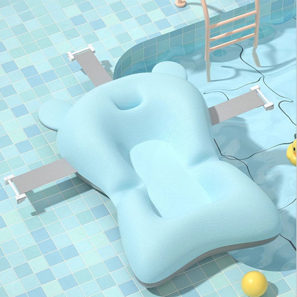 Newborn Baby Bath Cushion Seat Floating Bathing Pillow Anti Slip Baby Bath Support Pillow For Newbo 1