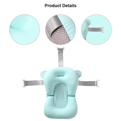 Newborn Baby Bath Cushion Seat Floating Bathing Pillow Anti Slip Baby Bath Support Pillow For Newbo 3