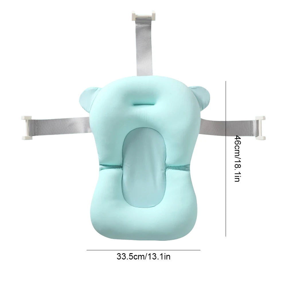 Newborn Baby Bath Cushion Seat Floating Bathing Pillow Anti Slip Baby Bath Support Pillow For Newbo 4