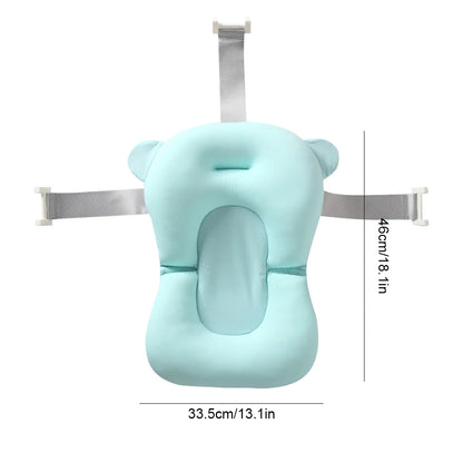 Newborn Baby Bath Cushion Seat Floating Bathing Pillow Anti Slip Baby Bath Support Pillow For Newbo 4