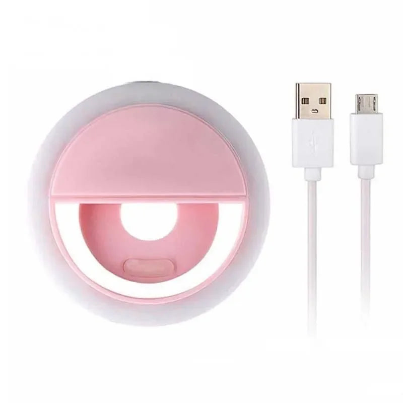 Selfie Light Clip On For IPhone Samsung Phone Video Ring Light Photo Lamp Back Light USB Charge Fla 5
