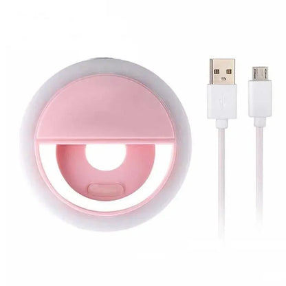 Selfie Light Clip On For IPhone Samsung Phone Video Ring Light Photo Lamp Back Light USB Charge Fla 5