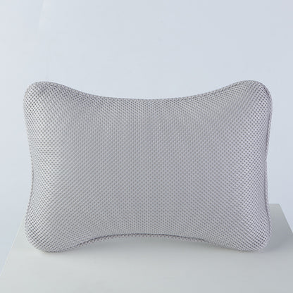 SPA Bathtub Bone Shaped Pillow Mesh Shower Headrest, Neck & Head Massage Support Bathroom Pillow for Comfortable Bat