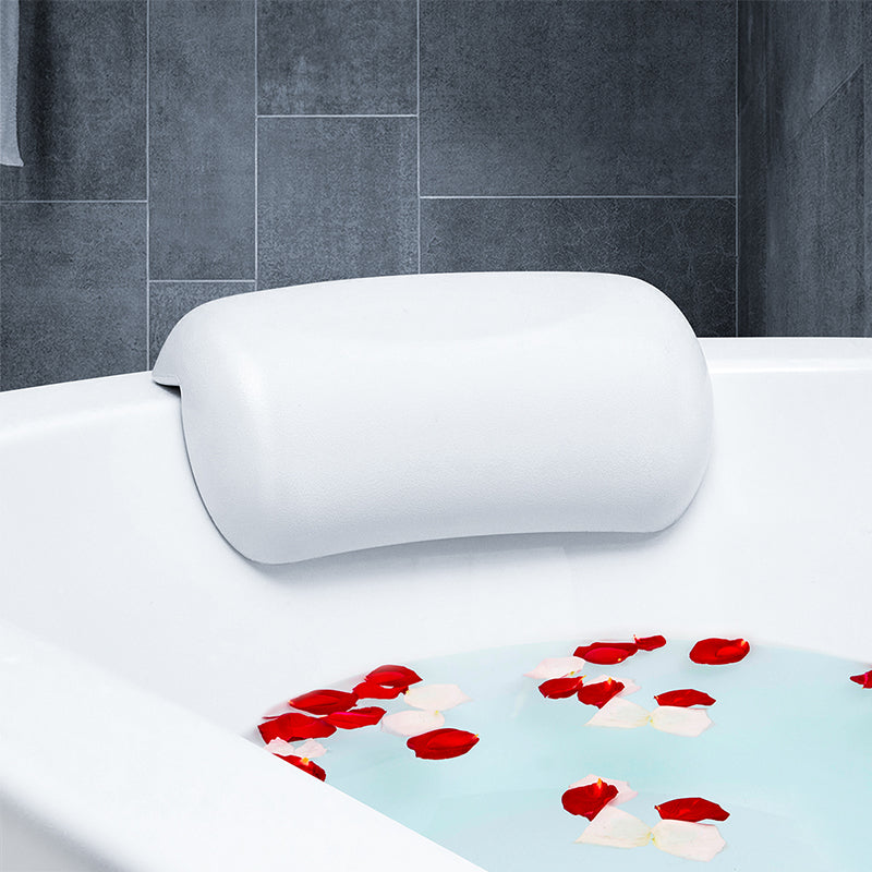 Non-Slip SPA Bath Pillow Headrest, Soft Waterproof Bathtub Cushion with Strong Suction Cups, Easy-Clean Bath Pillows