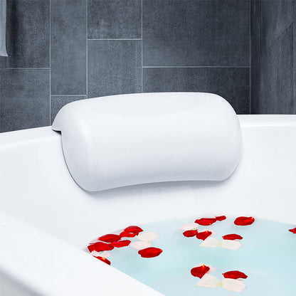 Non-Slip SPA Bath Pillow Headrest, Soft Waterproof Bathtub Cushion with Strong Suction Cups, Easy-Clean Bath Pillows