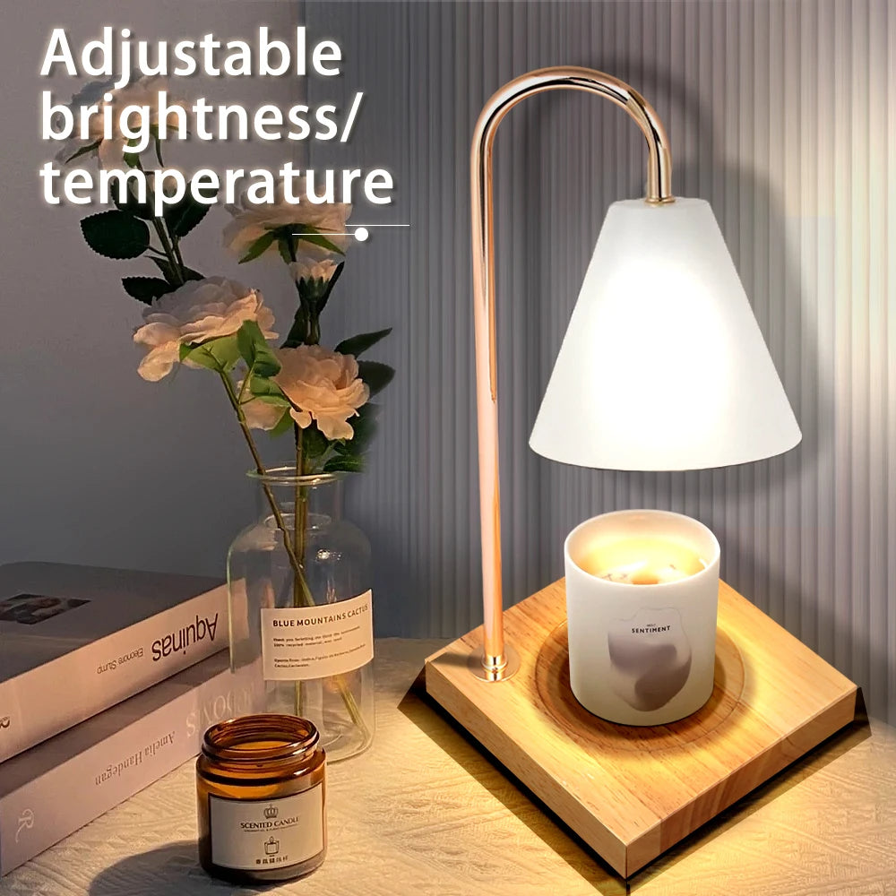 Melting Wax Table Lamp Home Bedroom Decor, Candle Warmer Lamp with Timer Dimming, Nightlight Creative Aromatherapy Gift