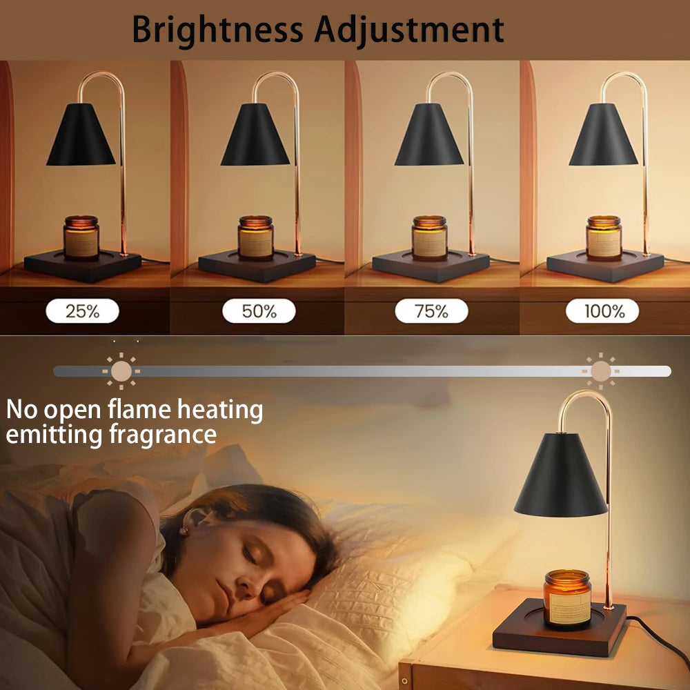 Melting Wax Table Lamp Home Bedroom Decor, Candle Warmer Lamp with Timer Dimming, Nightlight Creative Aromatherapy Gift
