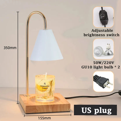 Melting Wax Table Lamp Home Bedroom Decor, Candle Warmer Lamp with Timer Dimming, Nightlight Creative Aromatherapy Gift