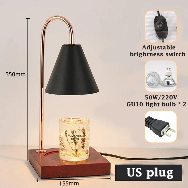 Melting Wax Table Lamp Home Bedroom Decor, Candle Warmer Lamp with Timer Dimming, Nightlight Creative Aromatherapy Gift