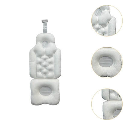 Luxury Full Body Bath Pillow Filling, Ergonomic Spa Bath Pillow, Soft Waterproof Cushion with Back & Neck Support