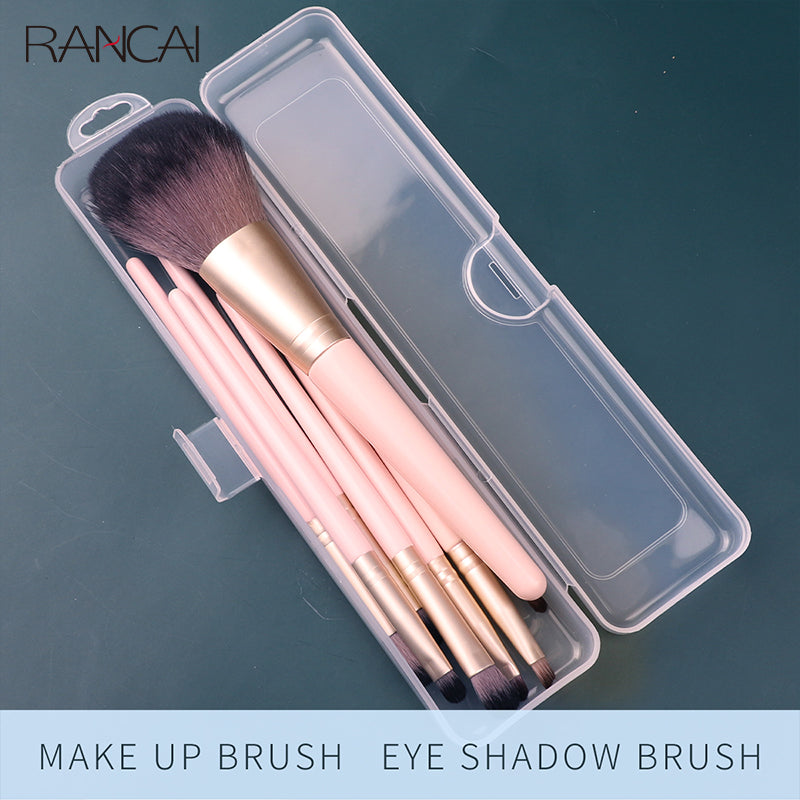 Portable Makeup Brush Storage Box Eyebrow Pencil Tableware Chopsticks Transparent With Cover Organizer Case Beauty Tool