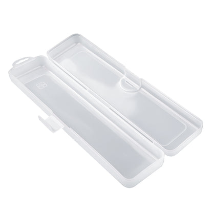 Portable Makeup Brush Storage Box Eyebrow Pencil Tableware Chopsticks Transparent With Cover Organizer Case Beauty Tool
