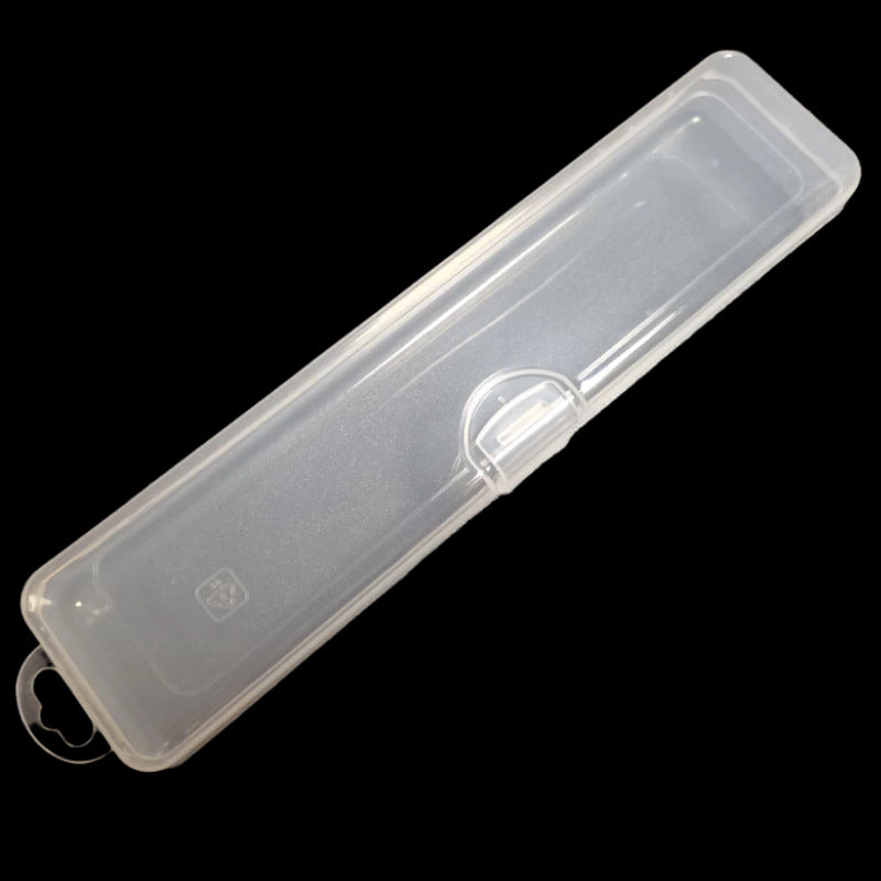 Makeup Brush Box with Transparent Flip-top Portable Storage, Eyebrow Pencil Toothbrush Organizer & Cosmetic Brush