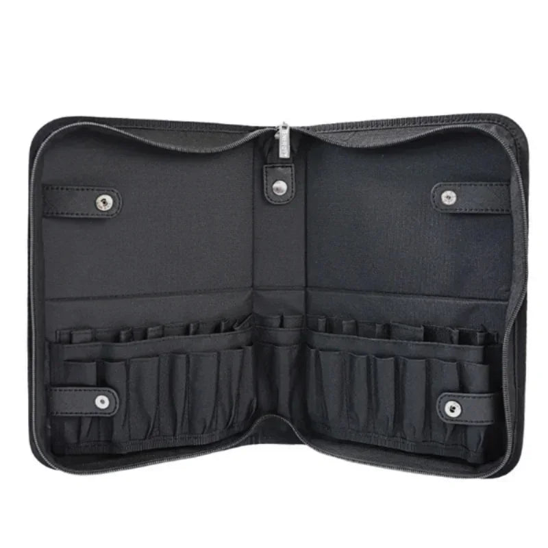 Portable Holes Foldable Makeup Brush Bag Women Makeup Brush Tools Bag Organizer for Travel Powder Cosmetic Sets