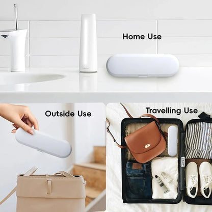 Portable Electric Toothbrush Travel Case for Oral B IO & Philips Sonicare, Durable Toothbrush Holder Box for Safe Travel