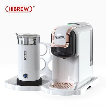 HiBREW 5in1 MultiCapsule Coffee Machine  19Bar Hot  Cold Espresso Maker Compatible With Nespresso D