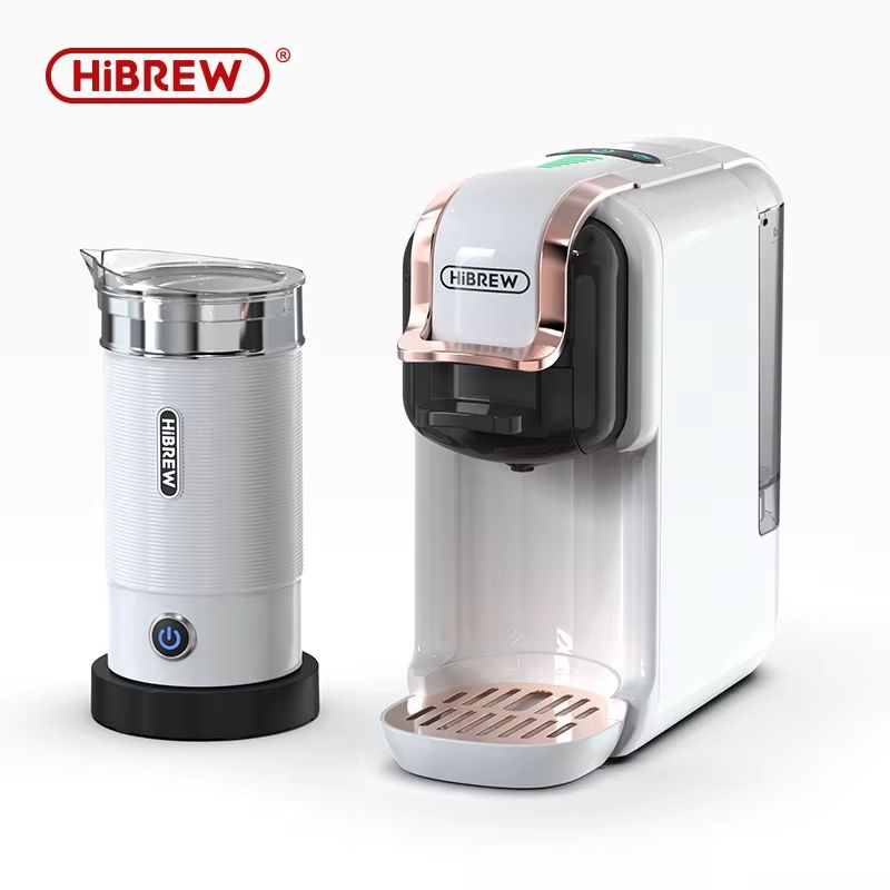 HiBREW 5in1 MultiCapsule Coffee Machine  19Bar Hot  Cold Espresso Maker Compatible With Nespresso D