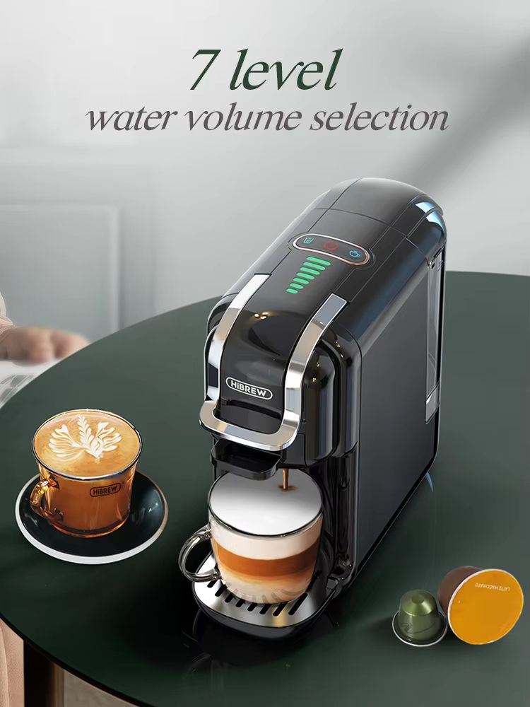 HiBREW 5in1 MultiCapsule Coffee Machine  19Bar Hot  Cold Espresso Maker Compatible With Nespresso D