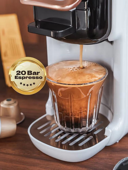 HiBREW 5in1 MultiCapsule Coffee Machine  19Bar Hot  Cold Espresso Maker Compatible With Nespresso D
