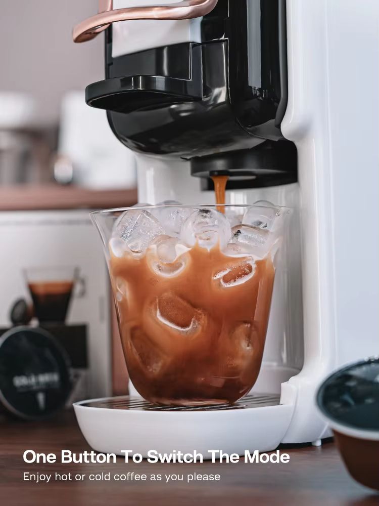 HiBREW 5in1 MultiCapsule Coffee Machine  19Bar Hot  Cold Espresso Maker Compatible With Nespresso D