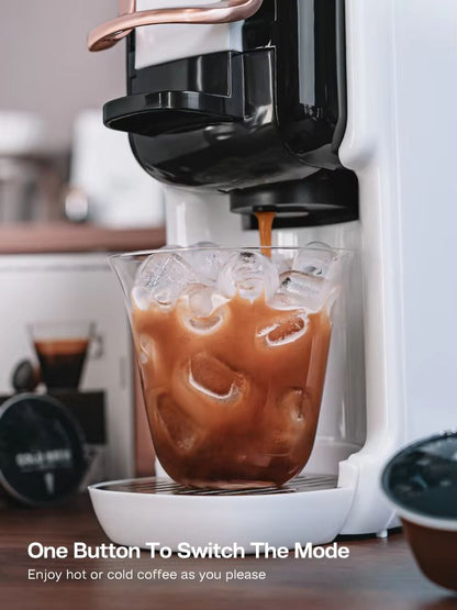 HiBREW 5in1 MultiCapsule Coffee Machine  19Bar Hot  Cold Espresso Maker Compatible With Nespresso D