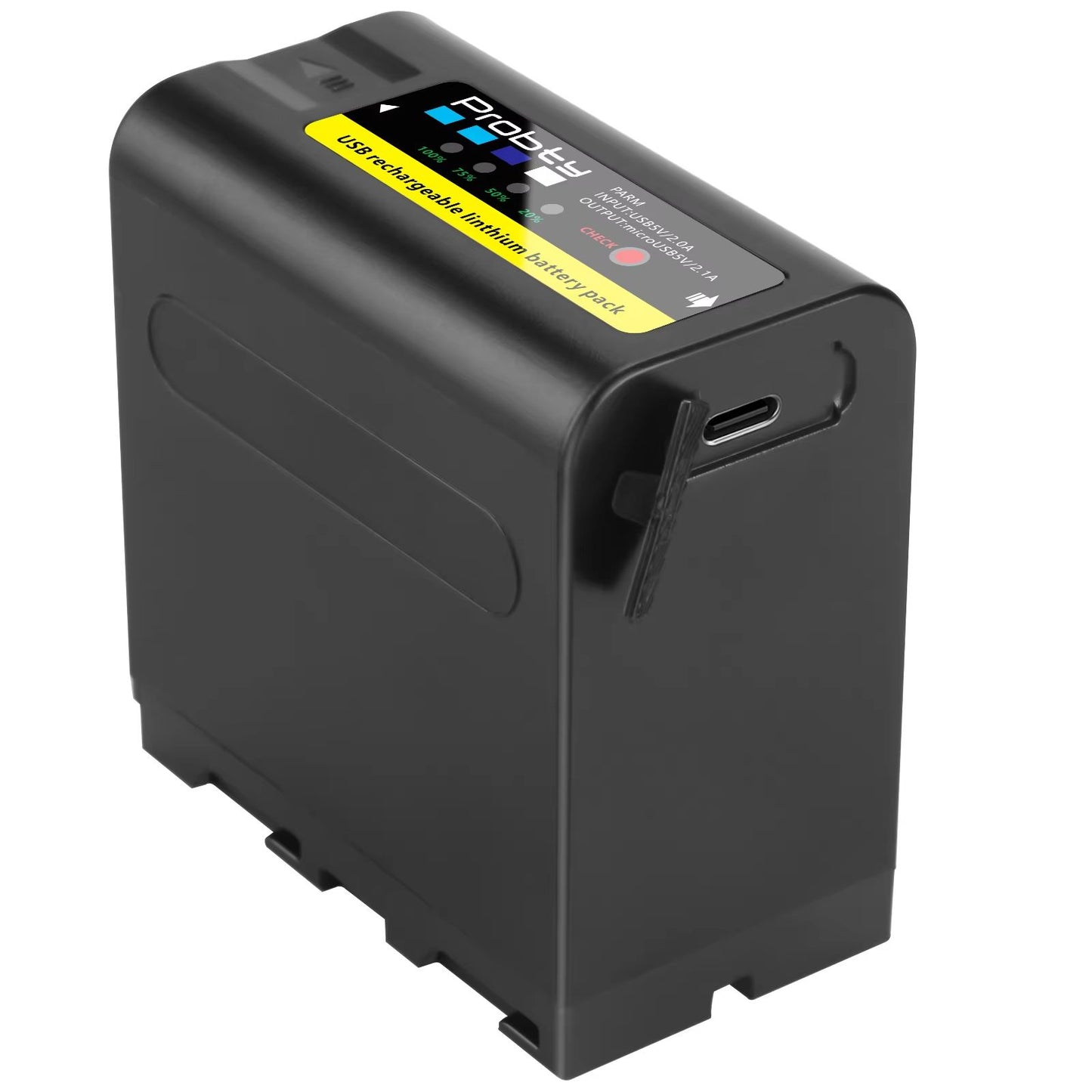 Probty 10800mAh NPF970 Replacement Battery With USB Output For Sony Camcorders  Video Gear 3