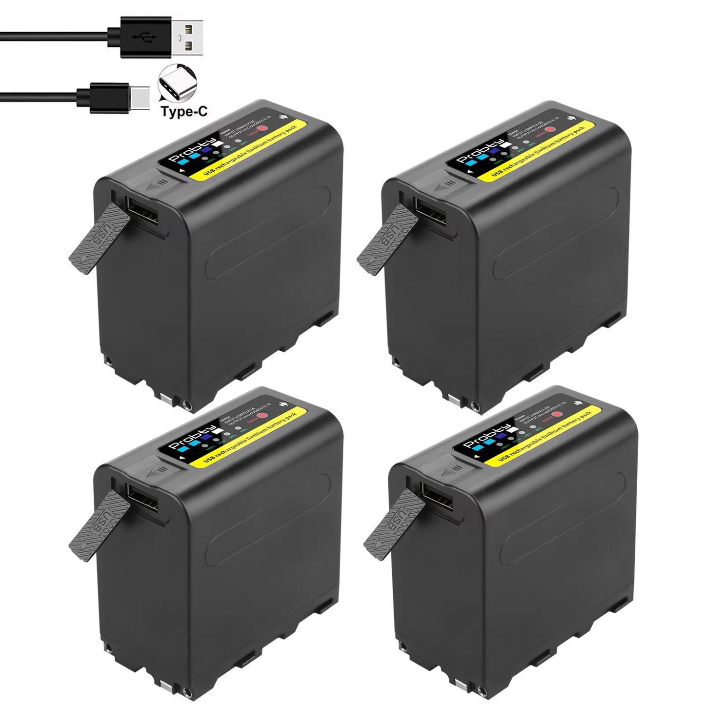 Probty 10800mAh NPF970 Replacement Battery With USB Output For Sony Camcorders  Video Gear 9