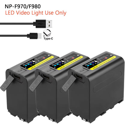 Probty 10800mAh NPF970 Replacement Battery With USB Output For Sony Camcorders  Video Gear 11