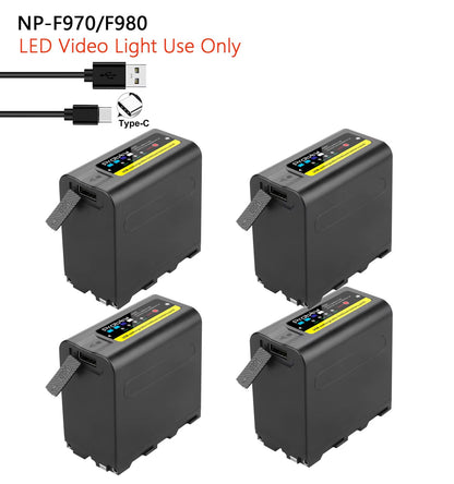 Probty 10800mAh NPF970 Replacement Battery With USB Output For Sony Camcorders  Video Gear 12