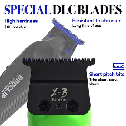 BRDCLIP BRD9615 Professional Mens Hair Trimmer 9000RPM High Speed Electric Clipper With DLC Blue Bl 3