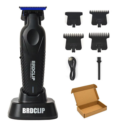 BRDCLIP BRD9615 Professional Mens Hair Trimmer 9000RPM High Speed Electric Clipper With DLC Blue Bl 6
