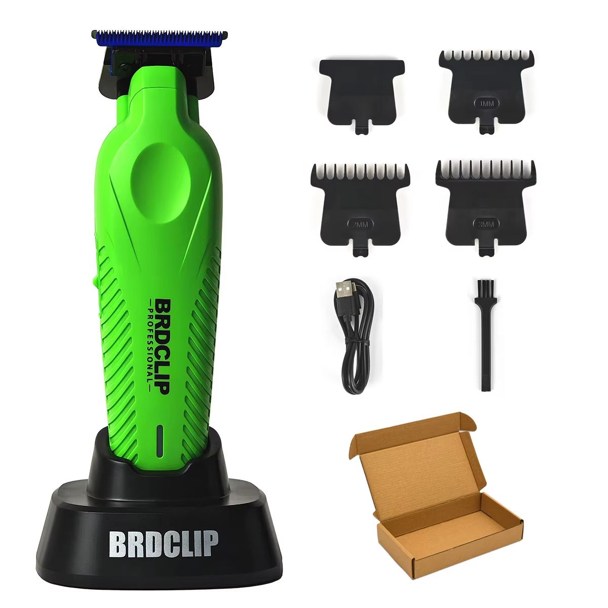 BRDCLIP BRD9615 Professional Mens Hair Trimmer 9000RPM High Speed Electric Clipper With DLC Blue Bl 8
