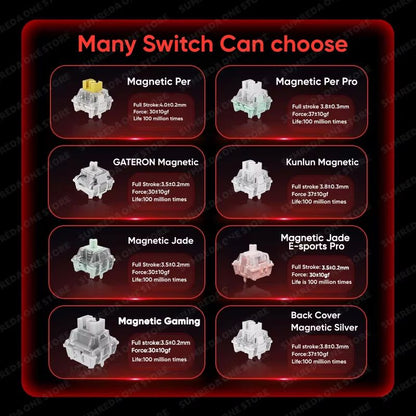 MADLIONS MAD60HE Mechanical Gaming Keyboard Magnetic Switch Wired Hot Swap 8K Polling Rate 5