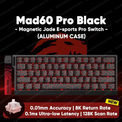 MADLIONS MAD60HE Mechanical Gaming Keyboard Magnetic Switch Wired Hot Swap 8K Polling Rate 7