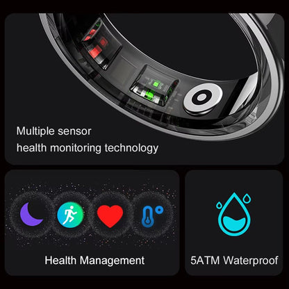 COLMI R09 Smart Ring With Charging Case Body Temperature Heart Rate And Sleep Monitor Compatible Wi 1