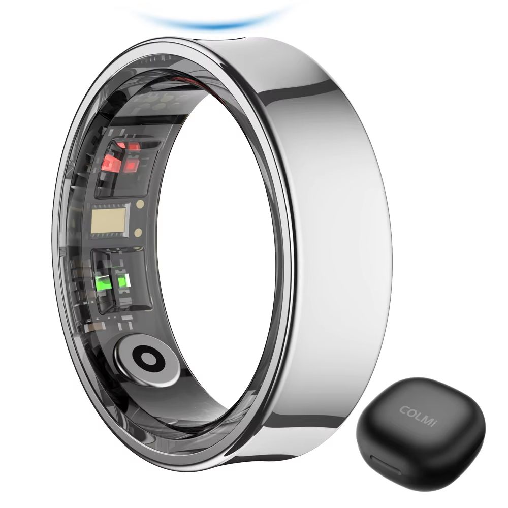 COLMI R09 Smart Ring With Charging Case Body Temperature Heart Rate And Sleep Monitor Compatible Wi 8