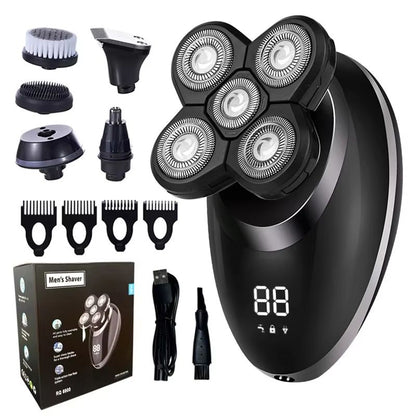 5in1 Electric Shaver For Men  Bald Head Grooming Kit With Beard Trimmer  Nose Hair Clipper 9