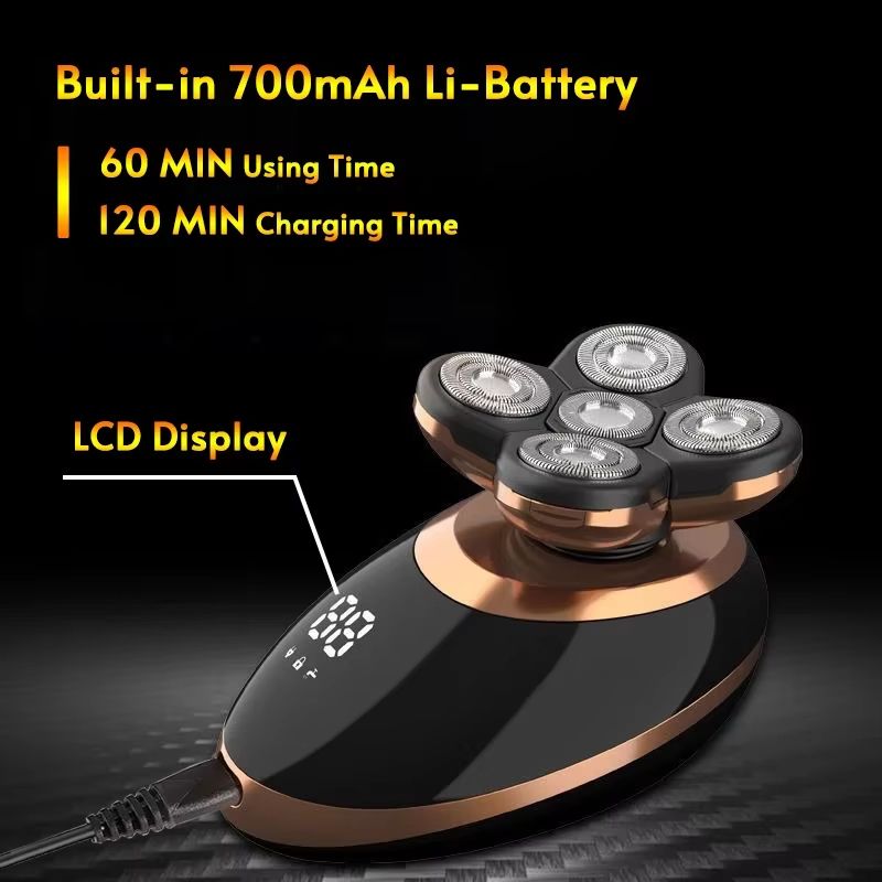 5in1 Electric Shaver For Men  Bald Head Grooming Kit With Beard Trimmer  Nose Hair Clipper 4